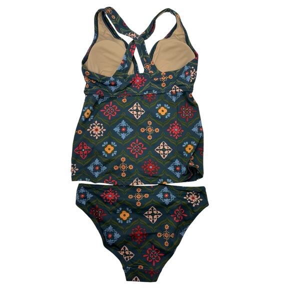 A Pea in the Pod Floral Tankini Swimsuit Set XS | Retro Boho Maternity Swimwear - Picture 2 of 6